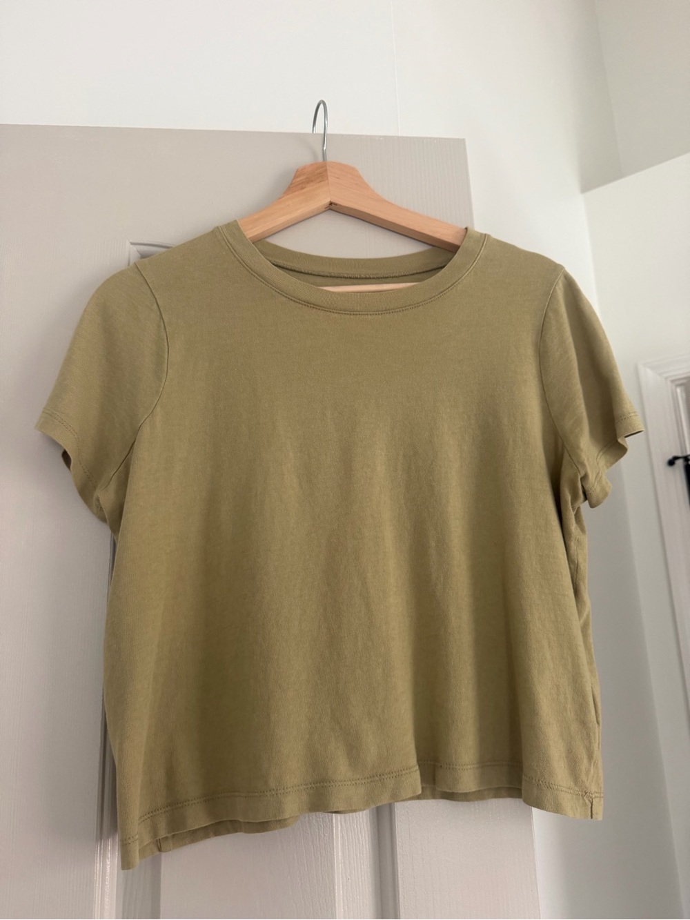 Madewell Olive Short Sleeve Crew Tee